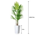 thumbnail image 3 of 4.8FT Artificial Palm Tree, Tall Faux Palm Tree Indoor with Fake Plants Tall, Artificial Plants with Lifelike Leaves, for Living Room Bedroom Home Office Outdoor Porch Decor, 3 of 7