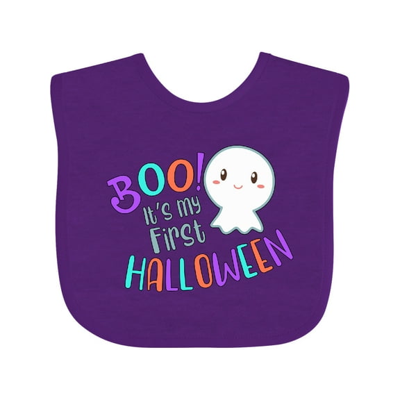 Inktastic Boo It's My First Halloween Cute Ghost Boys or Girls Baby Bib