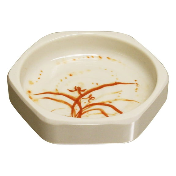 Excellante Gold Orchid Melamine Dinnerware Collection 3 oz., 4" Dish, Comes In Dozen