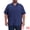 Navy Blue, variant on DARING DIVA Men's Big & Tall Summer Beach Camp Collar Short Sleeve Shirt XL Light Blue