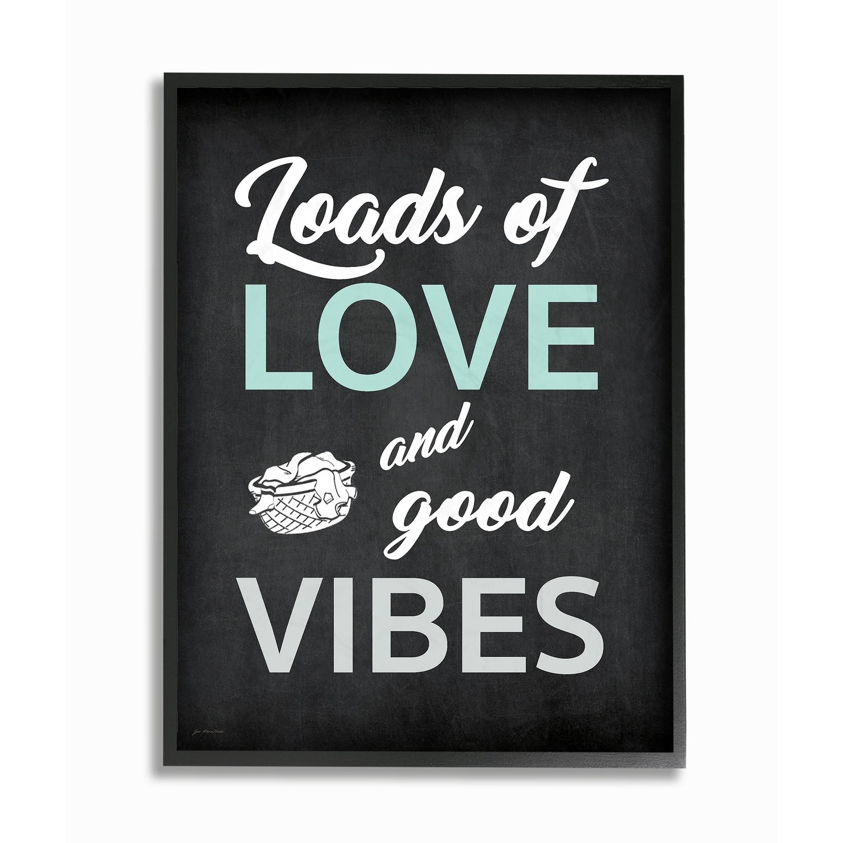 Stupell  Loads Of Love and Good Vibes Typography Framed Giclee Texturized Art 11 x 14