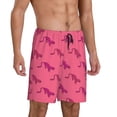 thumbnail image 2 of Rateoe Leopard Print Print Men's Lounge Shorts – Soft & Breathable Pajama Bottoms with Pockets, Elastic Waistband, Lightweight Sleepwear for Nightwear & Loungewear-Large, 2 of 6