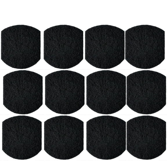Qzbhct 12 Pack Activated Carbon Filters Compatible with Ubbi Steel Diaper Pail, 5.5 Inch x 5 Inch Trimmable Pads