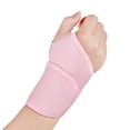 thumbnail image 1 of Muñequera con correa de presión y velcro, ajuste sin velcro, soporte para dedos, muñequera fija transpirable de color compuesto, 1 of 2