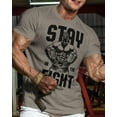 thumbnail image 2 of Gymish Stay In Fight Workout T-Shirt - Funny Gym Shirt, Men's Lifting Tee, Workout T-Shirt for Men, Athletic Gym Wear, Fitness & Weightlifting Shirt, 2 of 6