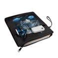 thumbnail image 2 of HELLHERO Wolf Roses Gift Bag Book Sleeve with Decorative Design Zipper Polyester Easy Carry Book Case Washable for Readers Class Office Pocket, 2 of 8