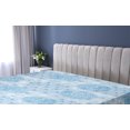 thumbnail image 5 of Ambesonne Floral Design Fitted Sheet, Asian Soft Sky Colors, California King, Sea Blue and Pale Azure Blue, 5 of 5