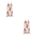 thumbnail image 1 of Camisón de verano Minnieouse para mujer vestido de noche suelto sin mangas Beige L 2piezas, 1 of 6