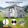 thumbnail image 4 of Upgrade Layers RV Cover - FT Heavy Duty Travel Trailer RV Cover Utility Trailer Cover for Snowproof Rip-Stop Camper Cover with + Windproof Straps Abundant Kit, 4 of 8