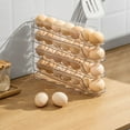 thumbnail image 4 of Qnjujn 2-Pack Egg Storage Containers with Rolling Dispenser, Space-Saving Fridge Organizer – Holds 7 Eggs Each for Home & Commercial Use, 4 of 9