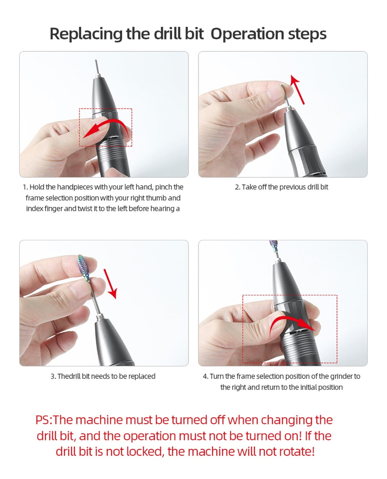 35000 RPM Nail Drill Machine, Rechargable Electric Nail Polisher, Portable LCD Display Nail Sander Professional Manicure Machin ,Low Noise