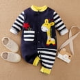 thumbnail image 3 of 0-18M Infant Toddler Baby Boy Girls Long Sleeve Romper Animals Cartoons Bodysuit Clothes One-piece Outfit, 3 of 10