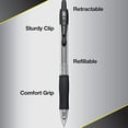 thumbnail image 4 of Pilot G2 Retractable Premium Gel Ink Roller Ball Pens, Ultra Fine Point, 4-Pack, Black Ink -31275, 4 of 8