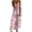 Red, variant on Qiopertar Summer Sleeveless Dress for Women V Neck Print Sundress Casual Vacation Beach Flowy Long Maxi Dress, Red L