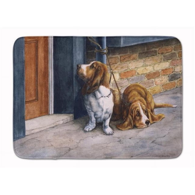 Carolines Treasures BDBA0016RUG Bassets Basset Hound Machine Washable Memory Foam Mat