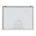 thumbnail image 4 of Kate and Laurel Blake Sloth Framed Printed Glass Wall Art by Simon Te of Tai Prints, 18x24 Natural, Chic Dry Erase Glass Wall Decor, 4 of 6
