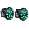 (2) American DJ VERTIGO HEX LED 12 Watt 6-Color Dance Floor Effect Lights