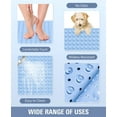 thumbnail image 6 of Yolife Extra Large Shower Mat 47.2"x31.5" - TPE Non-Slip Bath Mat/Suction Cups & Drain Holes, Heavy Duty for Shower Stall, Odor-Free,Light Blue, 6 of 8