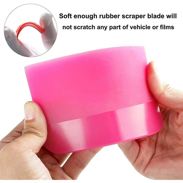 Pink PPF Squeegee - 4x3 angled corner