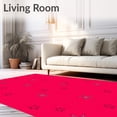 thumbnail image 2 of ODIKA 6'x9' Machine Washable Non-Slip Area Rug, Award Night Pathway Glamorous Celebrity Entrance Boulevard High Traffic Rug with Pad, Red, 731315, 2 of 8