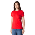 thumbnail image 3 of Gildan Short Sleeve T-Shirt, Women's Softstyle Red Cotton Tee, Semi Fit Casual Wear, Sizes S-2XL, 3 of 5