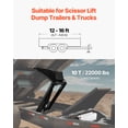 thumbnail image 2 of VEVOR Hydraulic Scissor Hoist Kit 10T Hydraulic Dump Lift Kit for Dump Trailers Trucks, 2 of 9