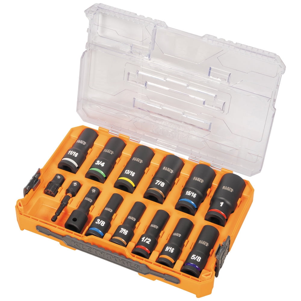 Klein Tools Knect Sae Impact Socket Set, 14 Pc