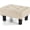 Beige, variant on Small Foot Stool, Velvet Foot Stools with Legs, Stable Small Footstool for Living Room, Dark Green