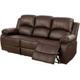 thumbnail image 4 of PonLiving Furniture GS2900-3PC Huntington 3-Piece Brown Bonded Leather Sofa & Loveseat & Chair 1 Set with 5 Recliner, 4 of 4