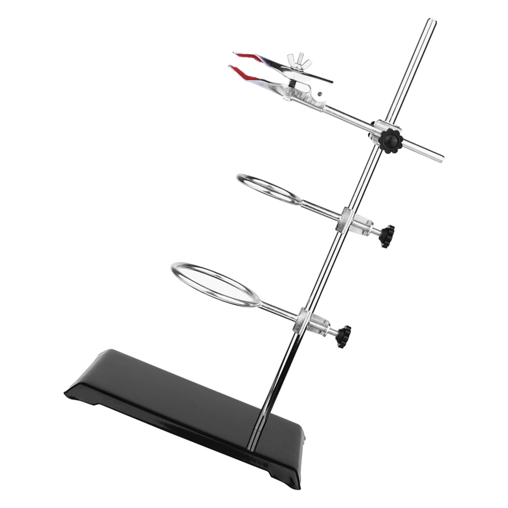 HOMEMAXS Laboratory Metal Rack Lab Metalware Lab Flask Clamp Funnel Stand Laboratory Clamp Stand