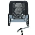 thumbnail image 5 of Dog Strollers Large Folding Bike Trailer for Dogs – 120LB Capacity All-Terrain Pet Carrier, Durable Steel Frame for Cycling, Jogging, Camping & Outdoor Adventures, Black- Gray,Cat Strollers, 5 of 11