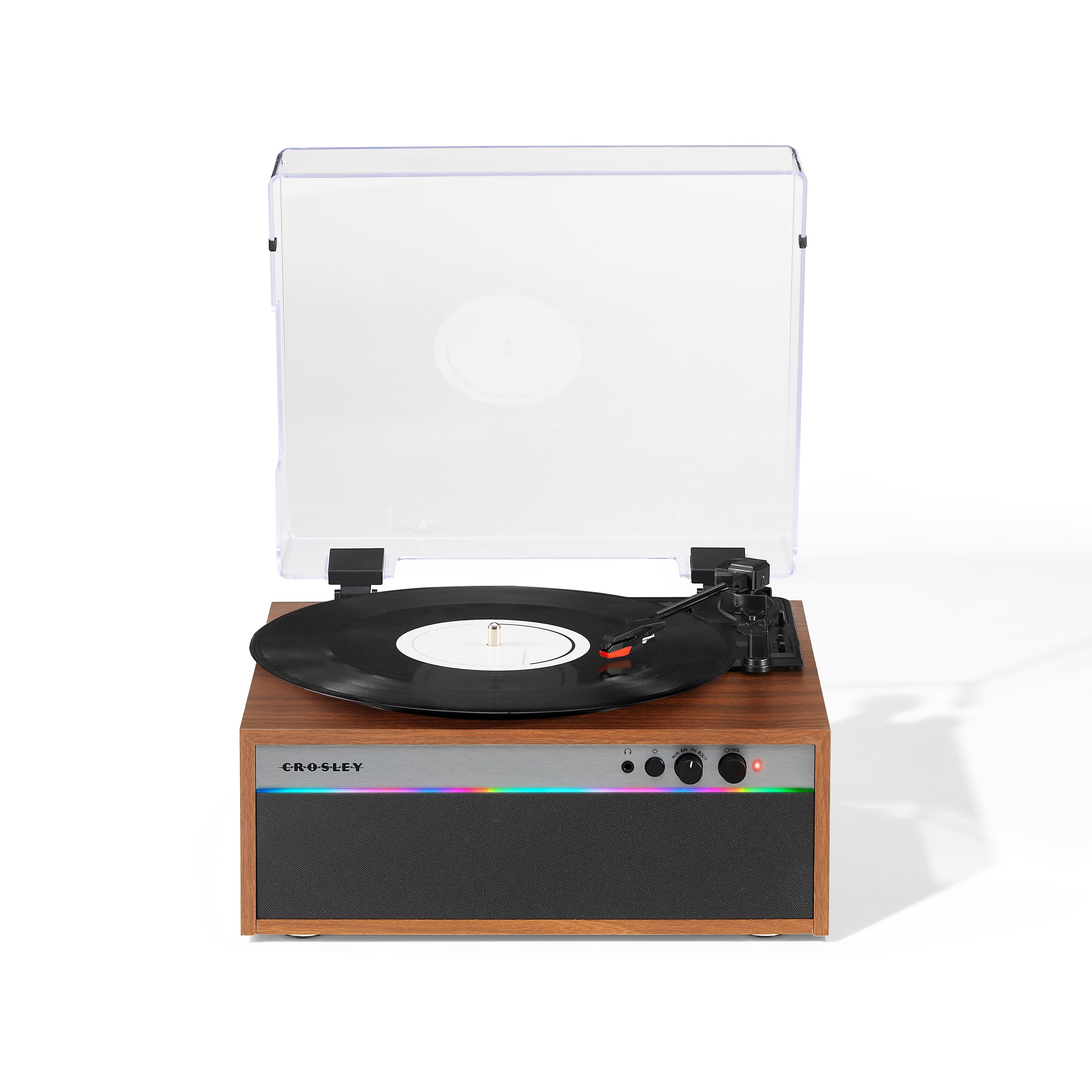 Crosley Strobe Record Player In Walnut