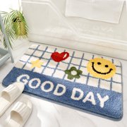 Non-Slip Bath Mat, Bathroom Floor Mat Super Soft and Water Absorbent, Machine Washable Microfiber Bathroom Rug for Bathroom, Shower, Bedroom, Kitchen, Doorway A3