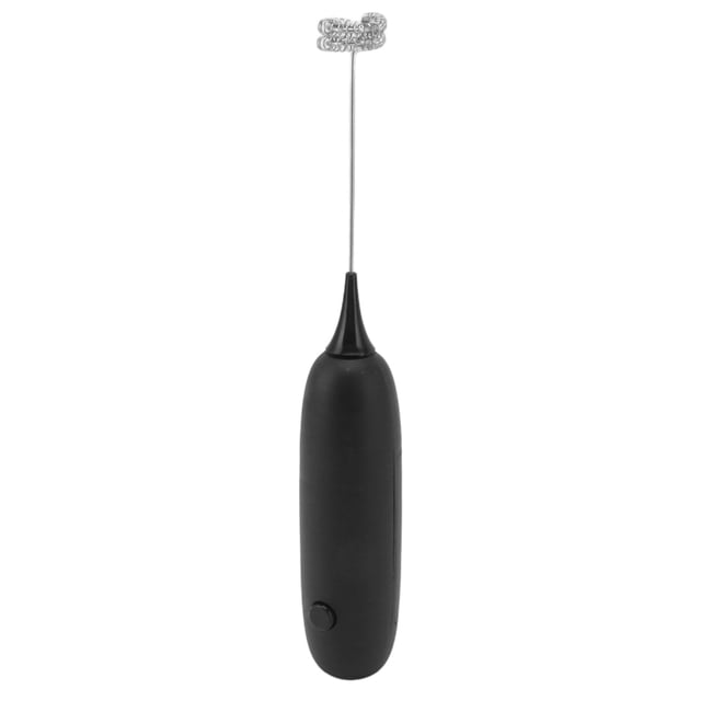 Handheld Egg Beater, Battery Operated Foam Maker Strong Power Cordless Baking Tool Mute Low Noise 9500 RPM For Household Kitchen For Coffee Black,White