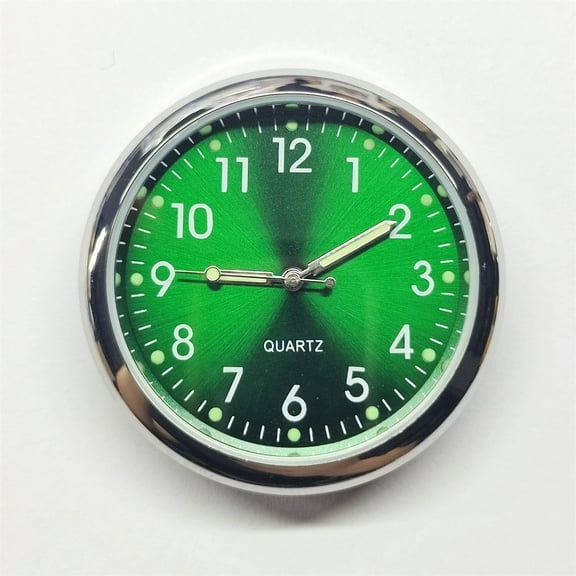 Stick on Dashboard Car Clock, Small Quartz Luminous Vent Clocks, Silent Non-Ticking Modern Clocks, Wall Clock, Clocks Watch for Dashboard Boat Bike Home