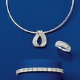thumbnail image 3 of Ross-Simons Italian 1.8mm 14kt White Gold Omega Necklace, Women's, Adult, 3 of 6