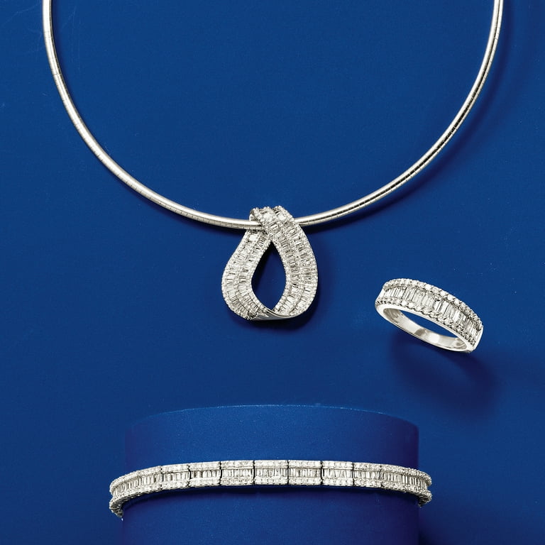 White gold 2025 omega necklace