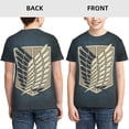 thumbnail image 4 of Attack On Titan Youth T-Shirts Graphic Shirts Blouse For Teen Boys Girls Casual Short Sleeve Tee Tops Medium, 4 of 6