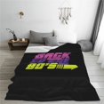 thumbnail image 4 of Manta polar de neón con diseño divertido de los años 80, súper suave y acogedora, ligera, difusa y cómoda, manta de franela cálida y afelpada para sofá, cama, 4 of 5
