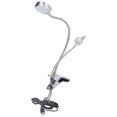 thumbnail image 1 of Clip Desk Lamp 10 Gear Adjustable LED Double Head Gooseneck Table Lamp Reading Lamp for Bedroom, 1 of 5