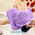 thumbnail image 4 of Depurador de espalda de silicona de 73 cm para ducha, cepillo de depurador corporal de silicona, accesorios de baño para mujeres y hombres, cepillo corporal más amigable y cómodo MFZFUKR 2035157-2, 4 of 9