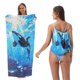 thumbnail image 1 of Toalla de playa 2 en 1: toalla extragrande de fibra fina que se transforma en mochila., 1 of 6