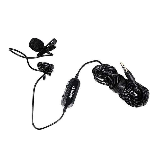 Micrófono de solapa , grabación de video para teléfonos inteligentes PC Laptop DSLR Cámaras Grabación Vlogging Mini Clip de solapa