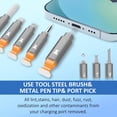 thumbnail image 3 of Kit de limpieza Ordilend para iPhone con funda de almacenamiento gris, 3 of 7