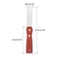 thumbnail image 2 of Uxcell 1" Cuchillo de masilla de acero inoxidable con mango de madera para paneles de yeso, 2 of 7