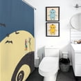 thumbnail image 4 of Moon The Nightmare Before Christmas Rideau de Douche Décoratif Rideau de Bain Imperméable en Polyester avec 12 Crochets, 4 of 7