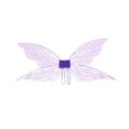thumbnail image 1 of Jumpingount Mariposa mágica con efecto degradado para accesorios de fiesta y festival, accesorios para actuaciones de baile de disfraces Disfraces de disfraces violeta, 1 of 6