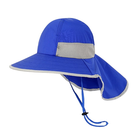 Sombrero de verano para niño y niña con protección solar para el cuello Sombreros infantiles para el sol Gorras de jardín de ala ancha
