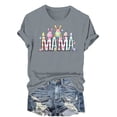 thumbnail image 4 of Mujeres Manga Corta de Verano Tops Día de San Valentín Impreso Cuello Redondo, Camisa de Moda Casual Blusa, 4 of 6