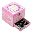 thumbnail image 3 of Ebros Cottage Pink Dancing Ballerina Jewelry Music Box Playing Swan Lake Tune Garden Belle Papier Collection 4.25"HXLXW, 3 of 8